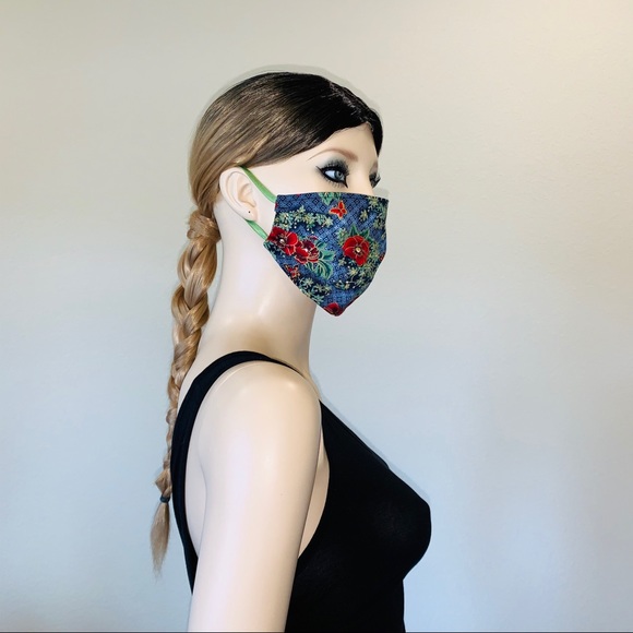 Face Mask Womens Flowers Pretty - Picture 2 of 5